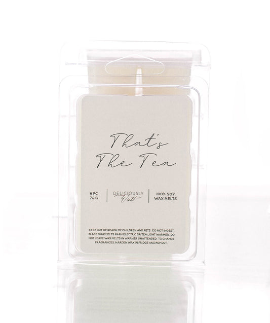 THAT'S THE TEA - Soy Wax Melt Pack 6pc Vegan