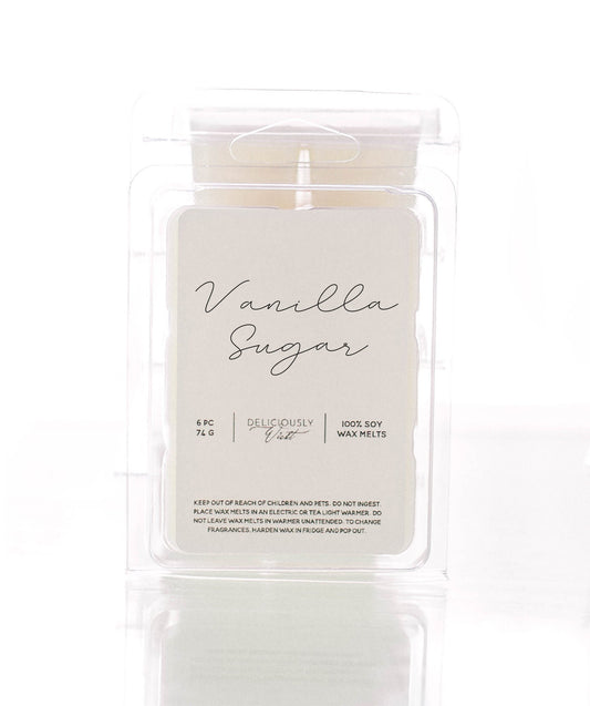 VANILLA SUGAR - Soy Wax Melt Pack 6pc VEGAN