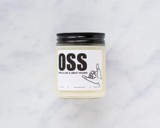 OSS & BOA - Jiujitsu Themed 8oz Scented Soy Candle Vegan