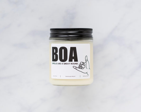 OSS & BOA - Jiujitsu Themed 8oz Scented Soy Candle Vegan